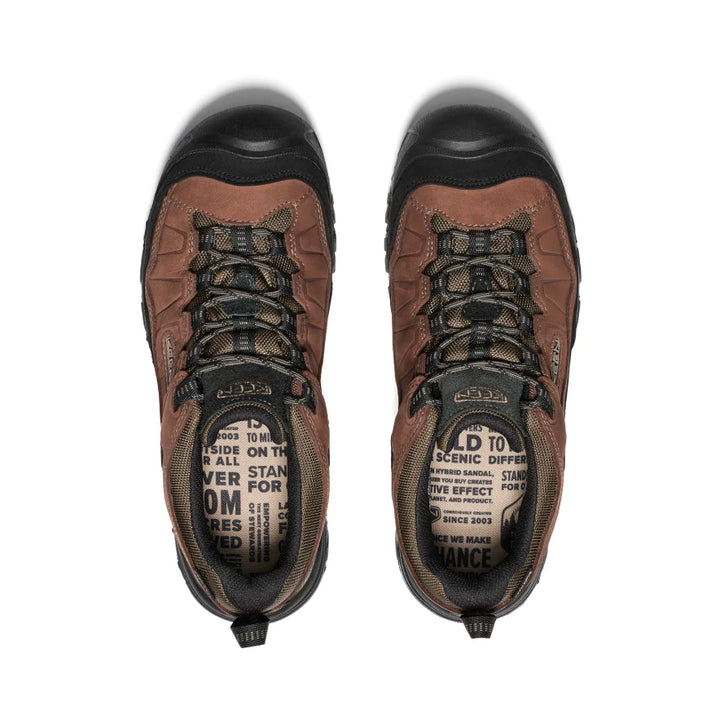 Men's Keen Targhee IV Waterproof Hiking Shoe Color: Bison/ Black  5