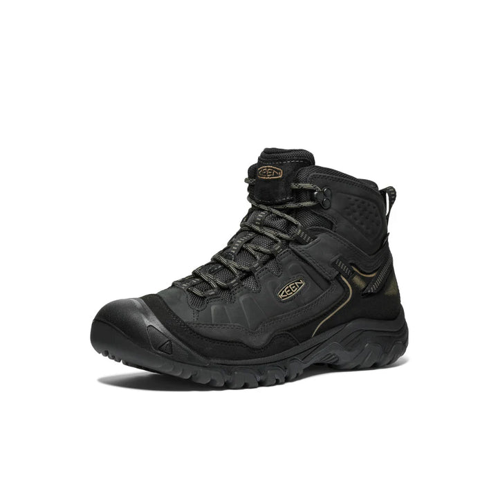 Men's Keen Targhee IV Waterproof Hiking Boot Color: Triple Black 6