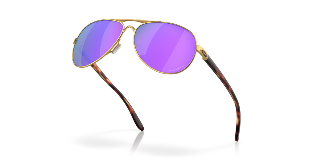 Oakley Feedback Color: Prizm Violet Polarized Lenses, Satin Gold Frame 6