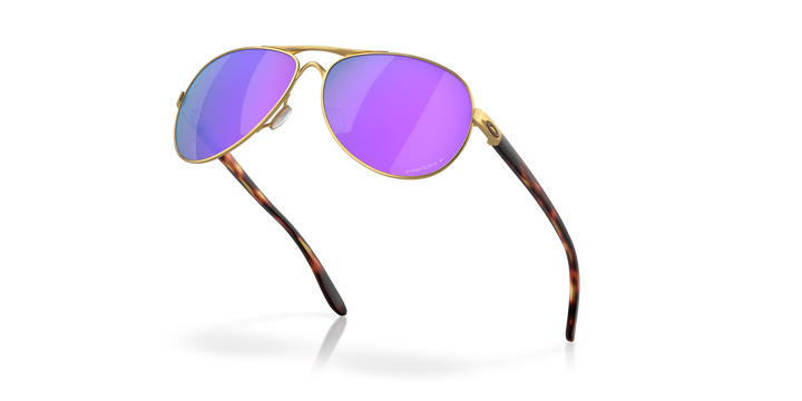 Oakley Feedback Color: Prizm Violet Polarized Lenses, Satin Gold Frame 6