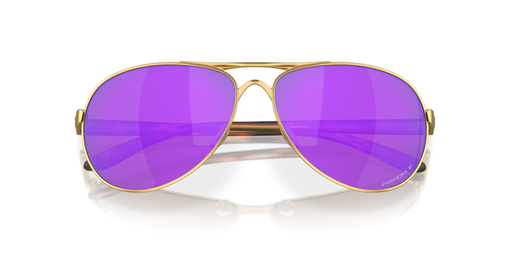 Oakley Feedback Color: Prizm Violet Polarized Lenses, Satin Gold Frame 5