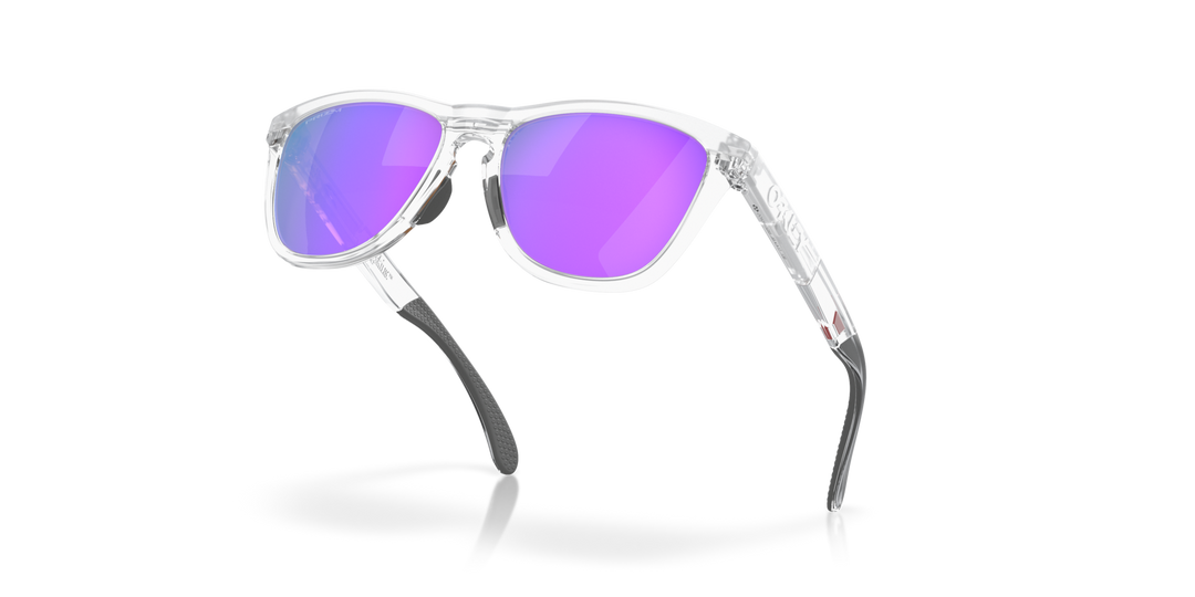 Oakley Frogskins Range Color: Prizm Violet Lenses, Matte Clear Frame  4