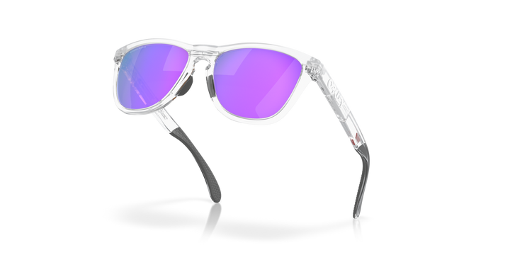 Oakley Frogskins Range Color: Prizm Violet Lenses, Matte Clear Frame  4