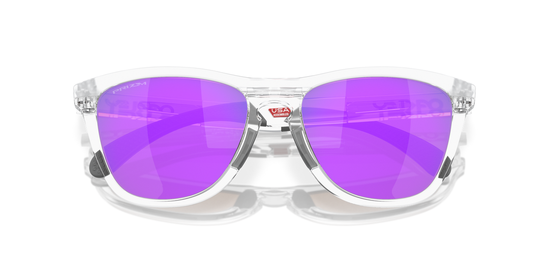 Oakley Frogskins Range Color: Prizm Violet Lenses, Matte Clear Frame  5