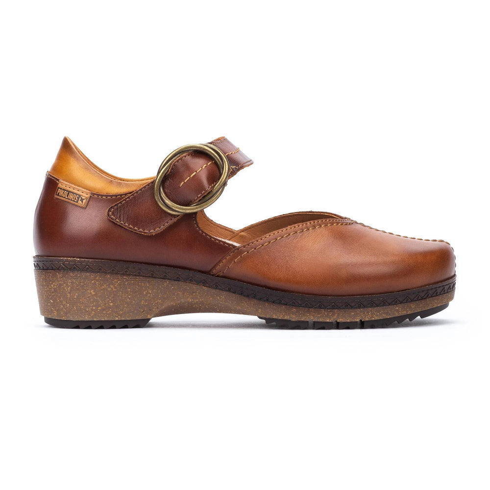 Women's Pikolinos Granada Leather Shoes Color: Brandy 2