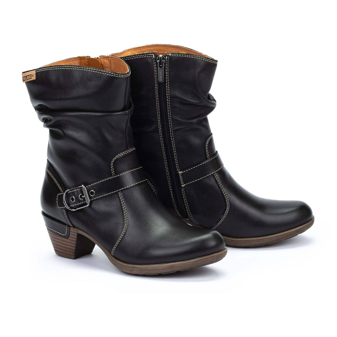 Women's Pikolinos Rotterdam Ankle boots with Buckle Color: Black  3