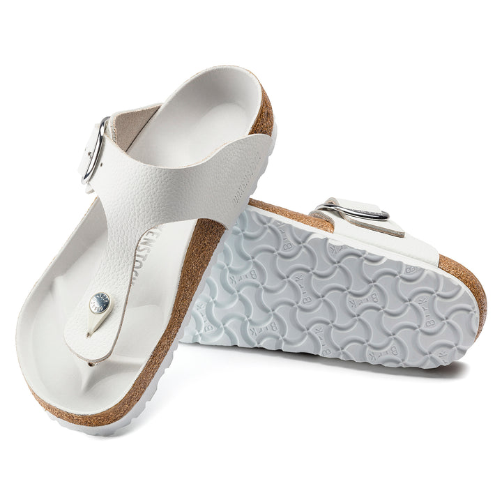 Women's Birkenstock Gizeh Big Buckle Leather Color: White  1