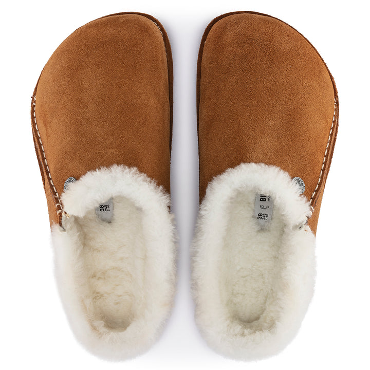 Women's Birkenstock Zermatt Premium Suede Leather Color: Mink 3