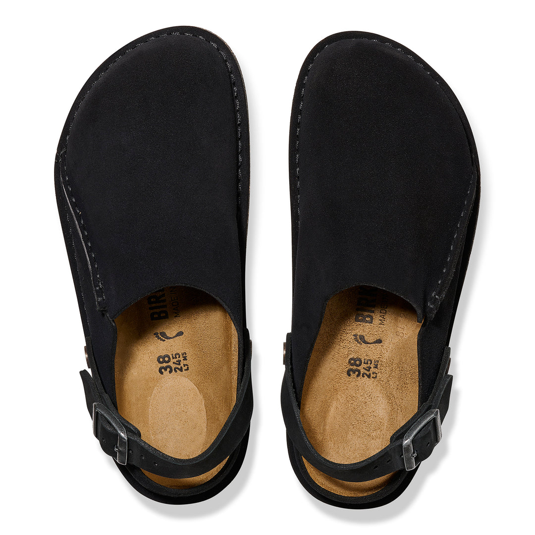 Women's Birkenstock Lutry Premium Suede Color: Black (MEDIUM/NARROW WIDTH) 3