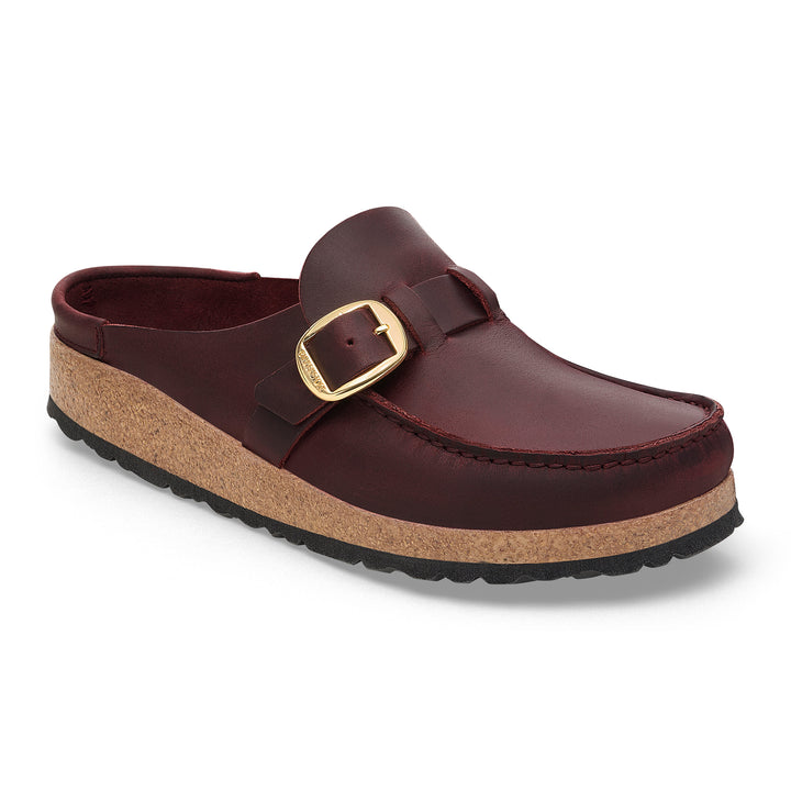 Women's Birkenstock Buckley Oiled Leather Color: Zinfandel 2