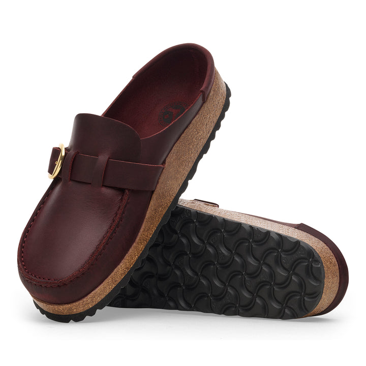 Women's Birkenstock Buckley Oiled Leather Color: Zinfandel 1