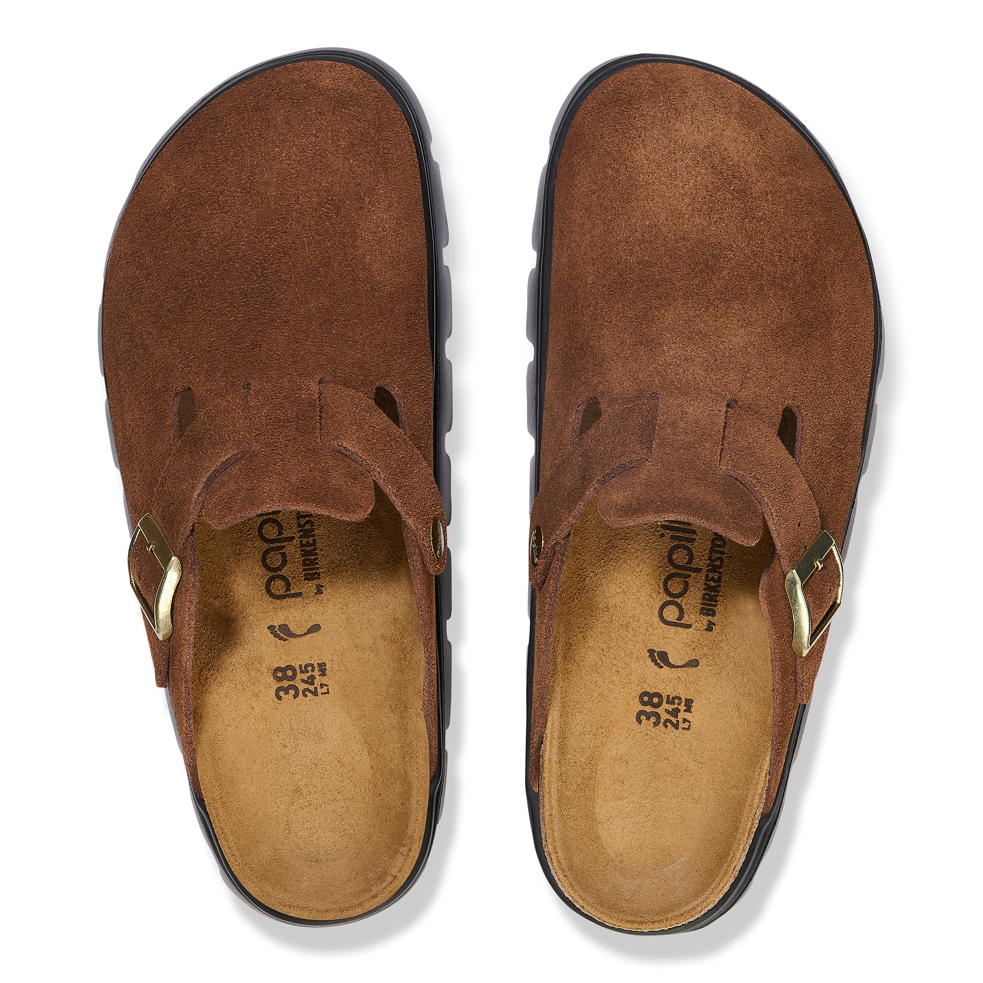Women's Birkenstock Papillio Boston Chunky Suede Leather