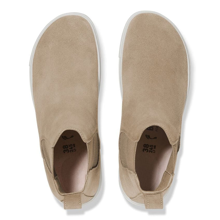 Women's Birkenstock Bend Chelsea Suede Leather Color: Taupe 3