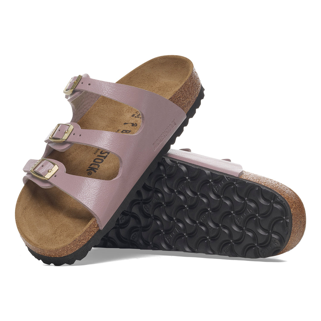 Women's Birkenstock Florida Birko-Flor Color: Graceful Faded Purple  1