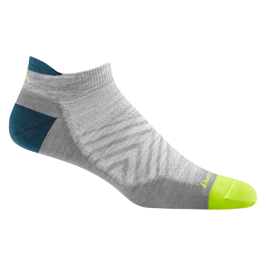 Men's Darn Tough Run No Show Tab No Cushion Ultra-Lightweight Running Sock Color: Gray