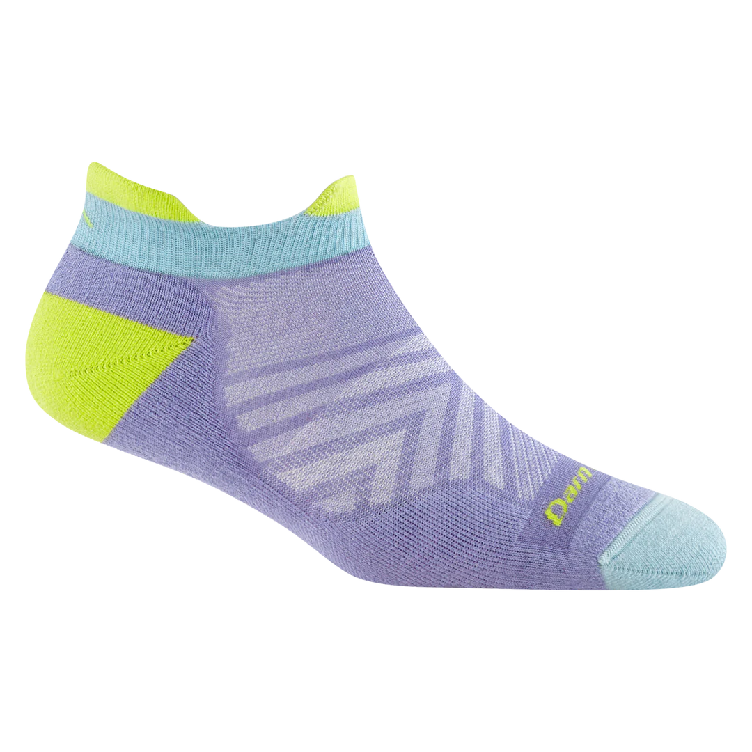 Women's Darn Tough Run No Show Tab Ultra-Lightweight Running Sock Color: Lavender