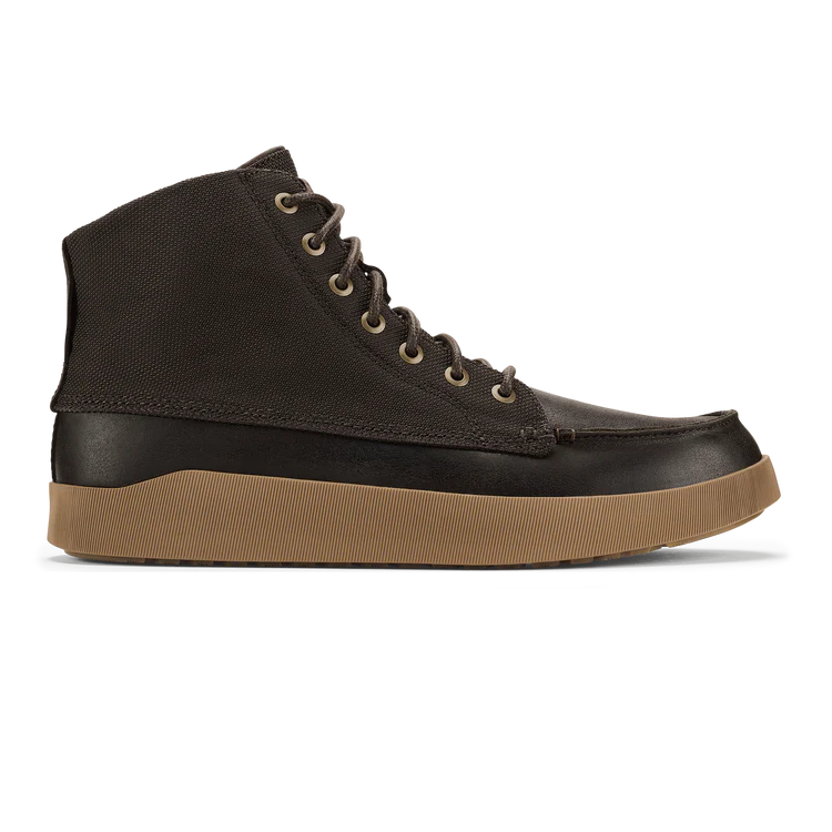 Men's Olukai Molina Boots Color: Dark Wood  1