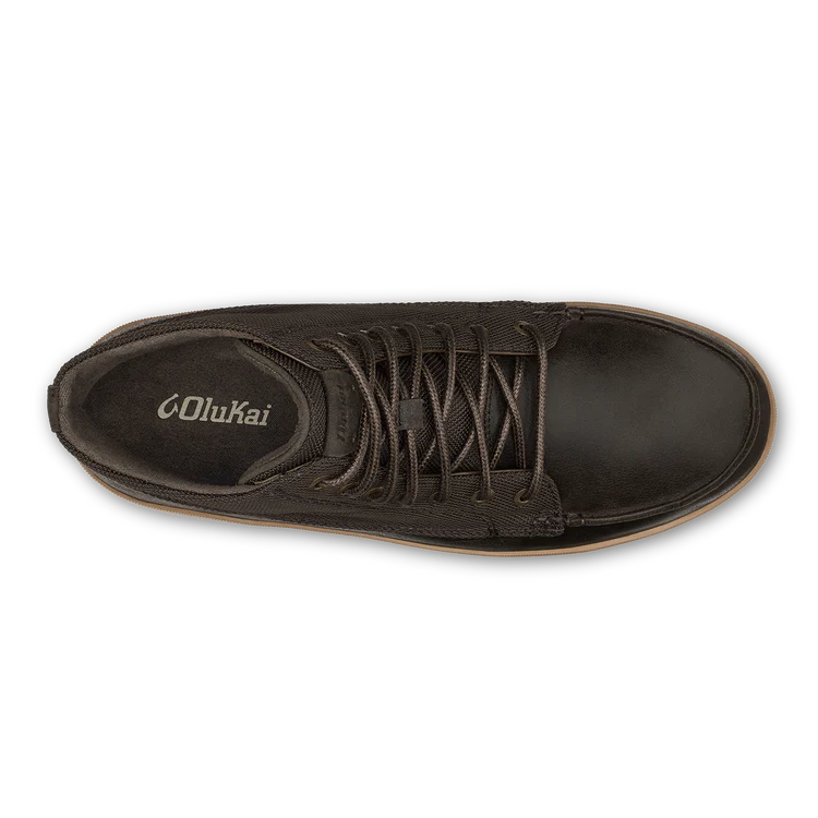 Men's Olukai Molina Boots Color: Dark Wood  5