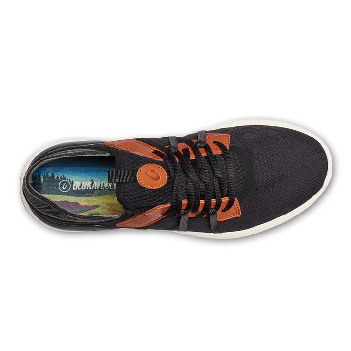 Men's Olukai Manele Color: Black / Dark Shadow  4