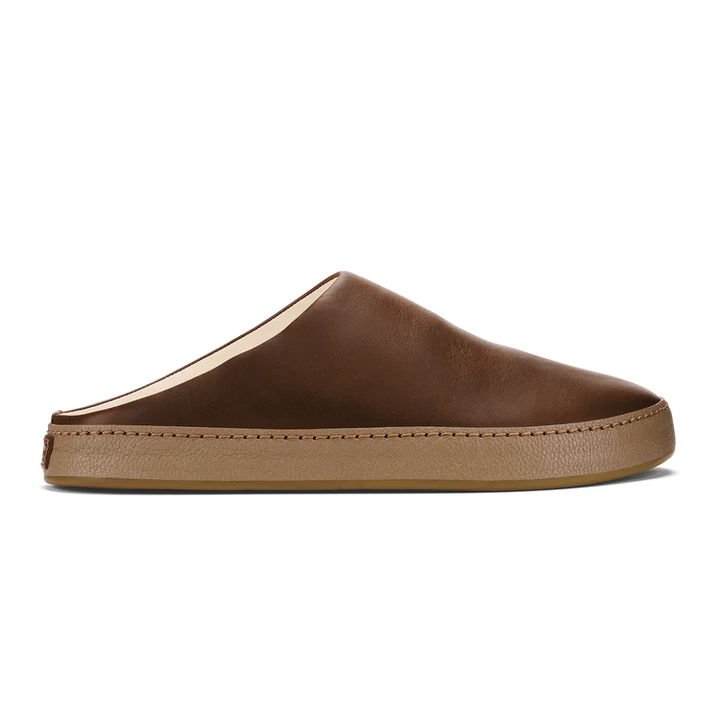 Men's Olukai Hamani Leather Mules Color: Toffee / Tan 2