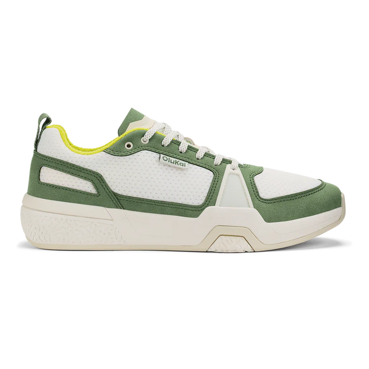 Men's Olukai Anau Color: Bright White / Leaf  1