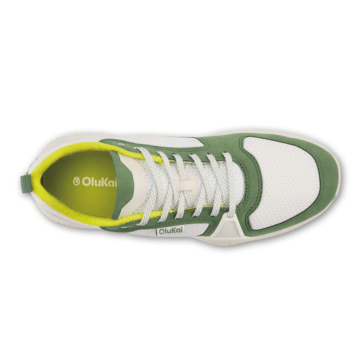 Men's Olukai Anau Color: Bright White / Leaf  4