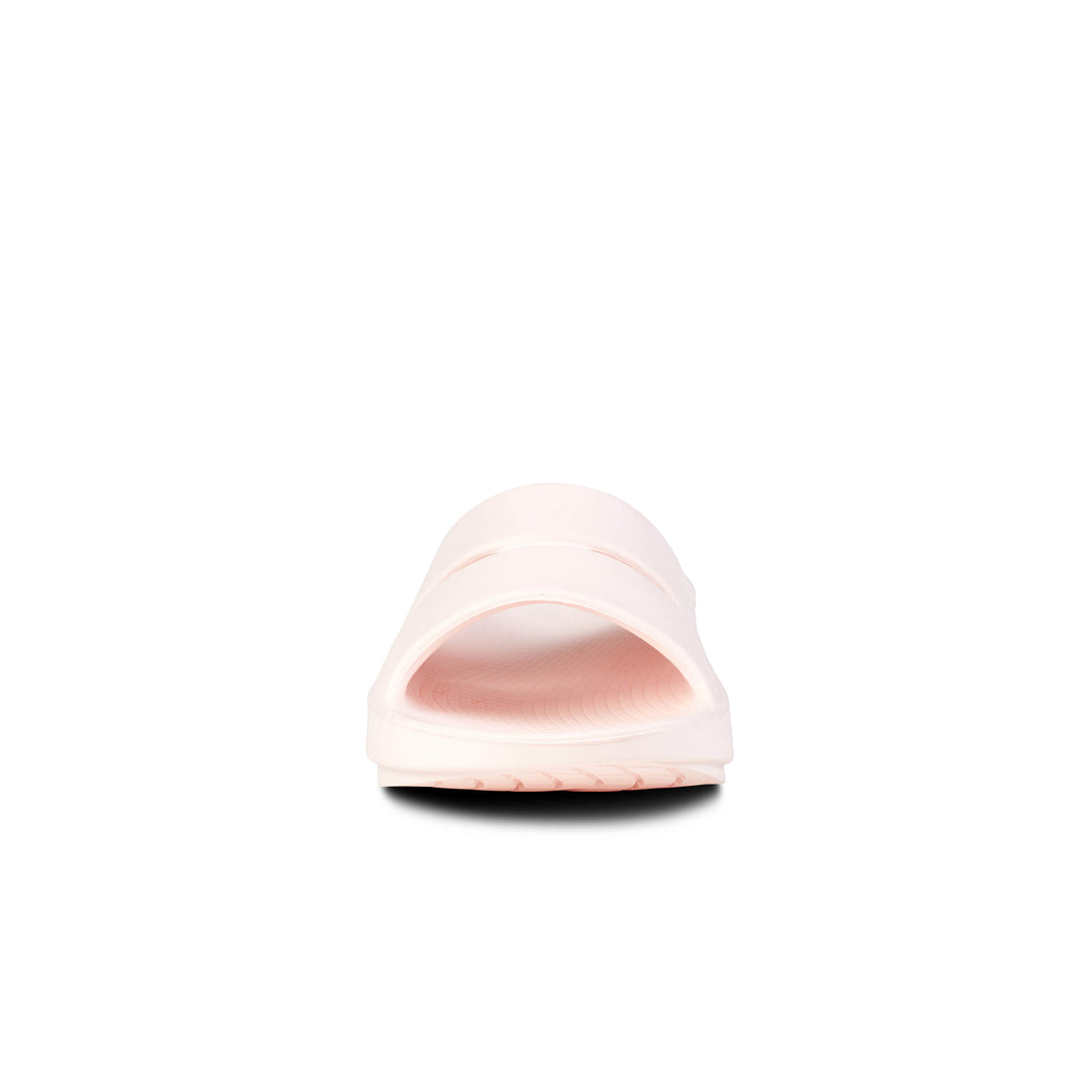 Women's Oofos OOahh Slide Sandal Color: Blush 7