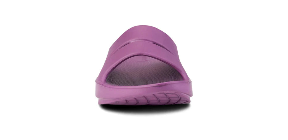 Women's Oofos OOahh Slide Sandal Color: Plum 