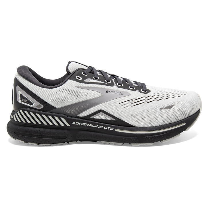 Men's Brooks Adrenaline GTS 23 Color: Oyster/Ebony/Alloy (WIDE WIDTH)