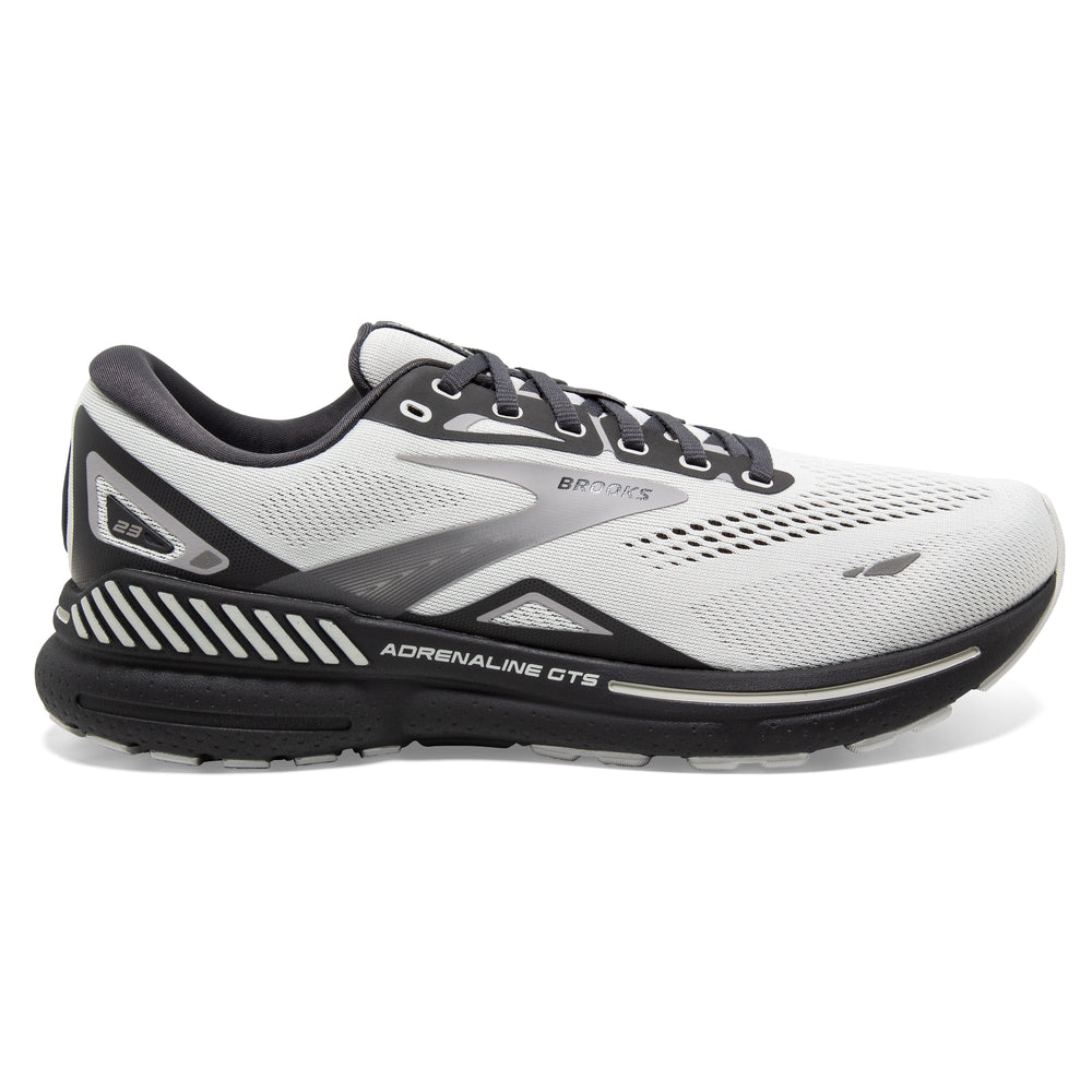 Men's Brooks Adrenaline GTS 23 Color: Oyster/Ebony/Alloy (EXTRA WIDE WIDTH)