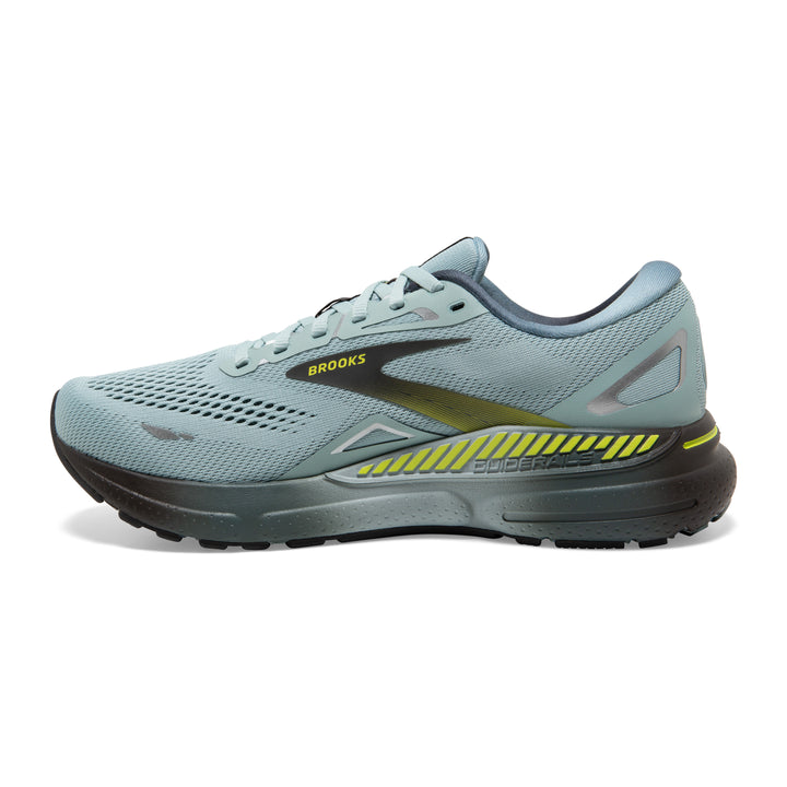 Men's Brooks Adrenaline GTS 23 Color: Cloud Blue/Goblin Blue/Lime 4