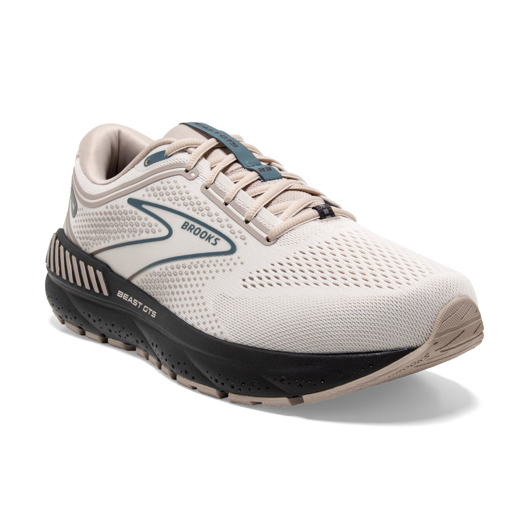 Men's Brooks Beast GTS 23 Color: Chateau Grey/ White / Blue 1