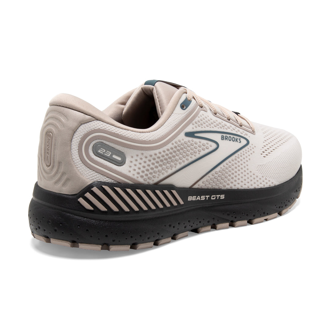 Men's Brooks Beast GTS 23 Color: Chateau Grey/ White / Blue 5