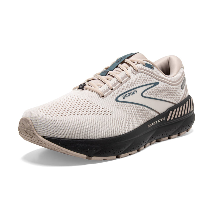 Men's Brooks Beast GTS 23 Color: Chateau Grey/ White / Blue 2