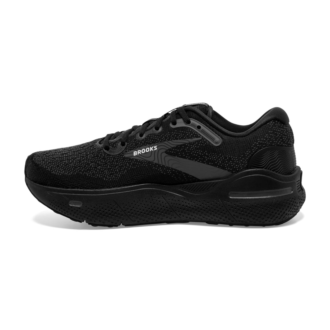 Men's Brooks Ghost Max Color: Black/Black/Ebony (WIDE WIDTH)