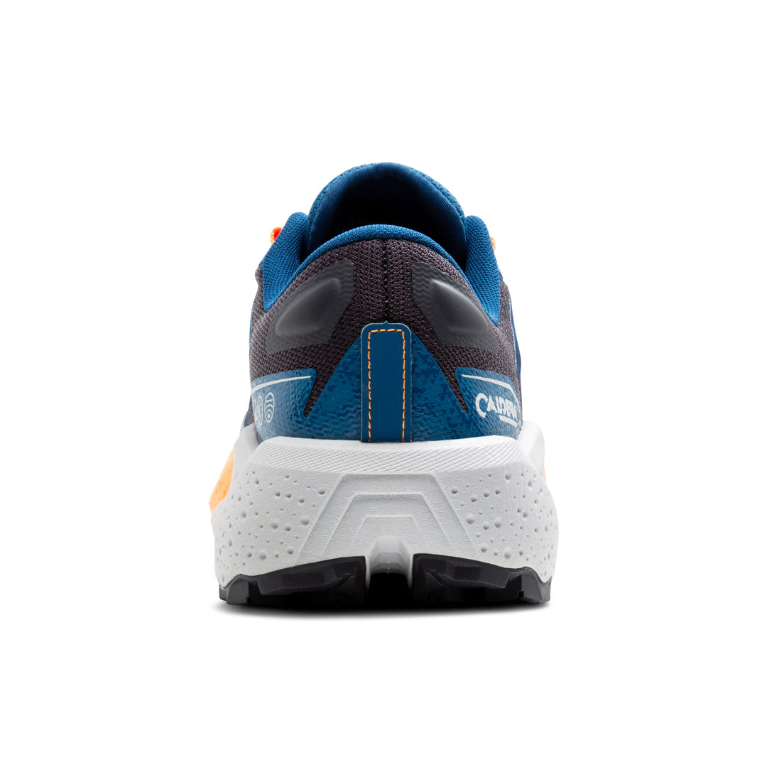 Men's Brooks Caldera 7 Color: Ebony/ Blue Sapphire / Orange  3