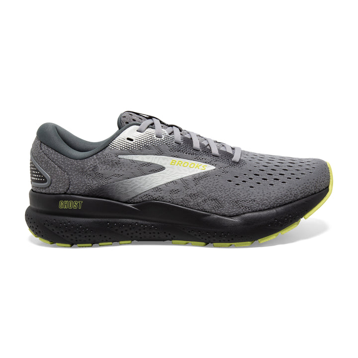 Men's Brooks Ghost 16 Color: Primer / Grey / Lime (EXTRA WIDE WIDTH) 2