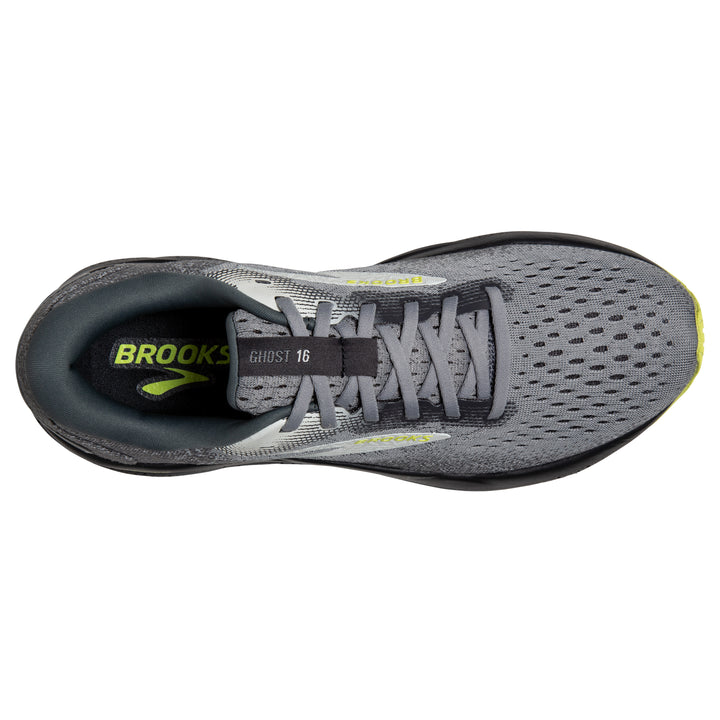 Men's Brooks Ghost 16 Color: Primer / Grey / Lime 5