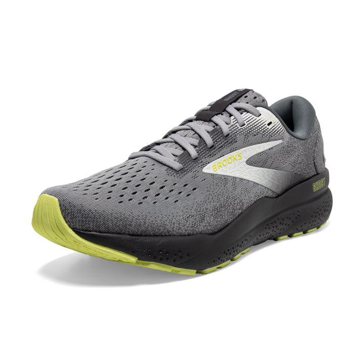 Men's Brooks Ghost 16 Color: Primer / Grey / Lime (EXTRA WIDE WIDTH) 7