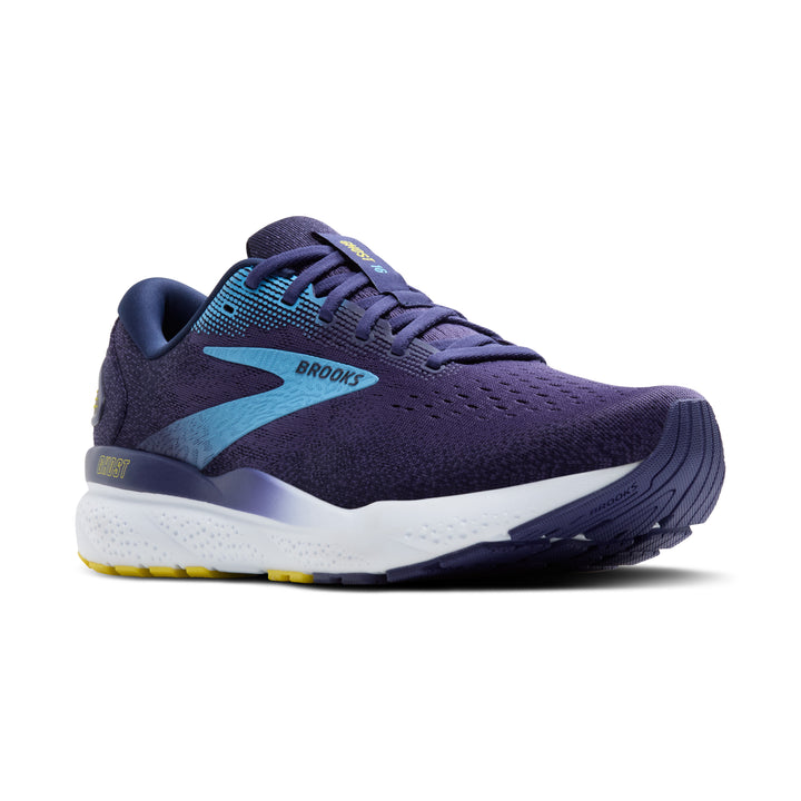 Men's Brooks Ghost 16 Color: Blue / Blue / Yellow 1