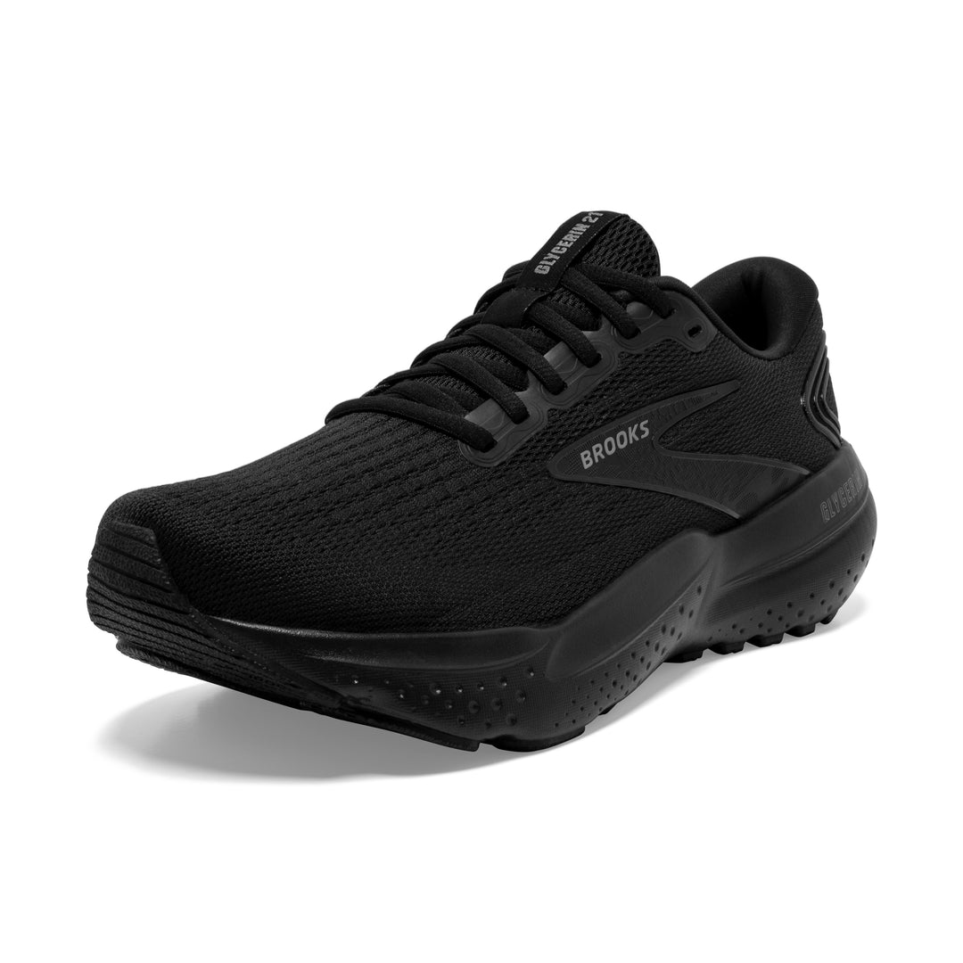 Men's Brooks Glycerin 21 Color: Black/Black/Ebony (WIDE WIDTH) 6