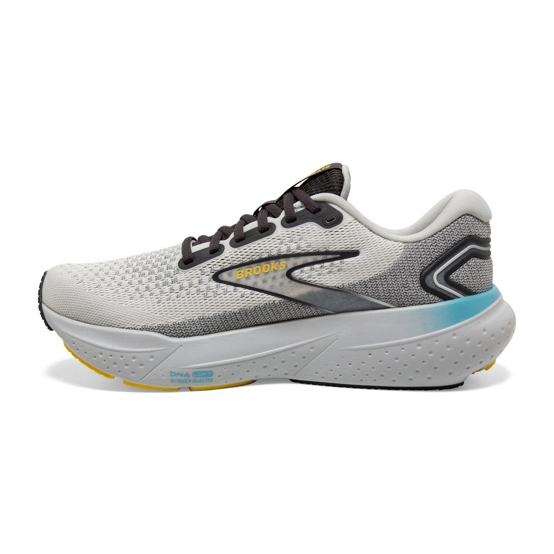 Men's Brooks Glycerin 21 Color: Coconut/Forged Iron/Yellow 4