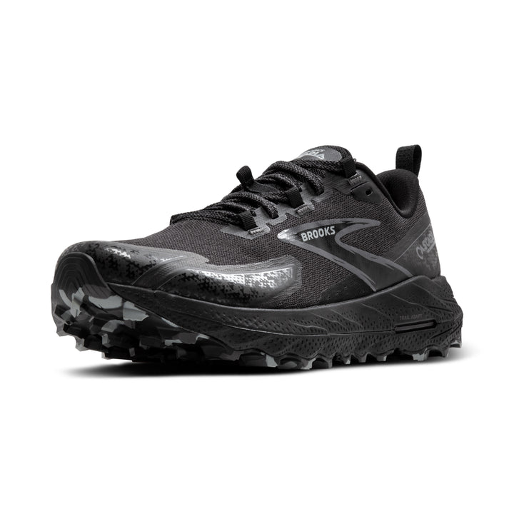 Men's Brooks Cascadia 18 Color: Black/Black Pearl/Grey 7