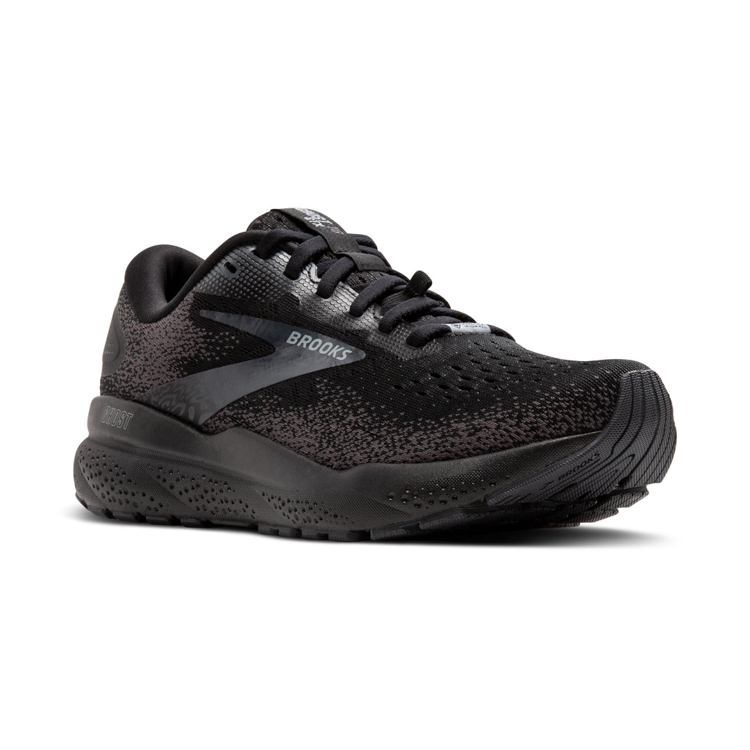 Men's Brooks Ghost 16 GTX Color: Black/Black/Ebony 1