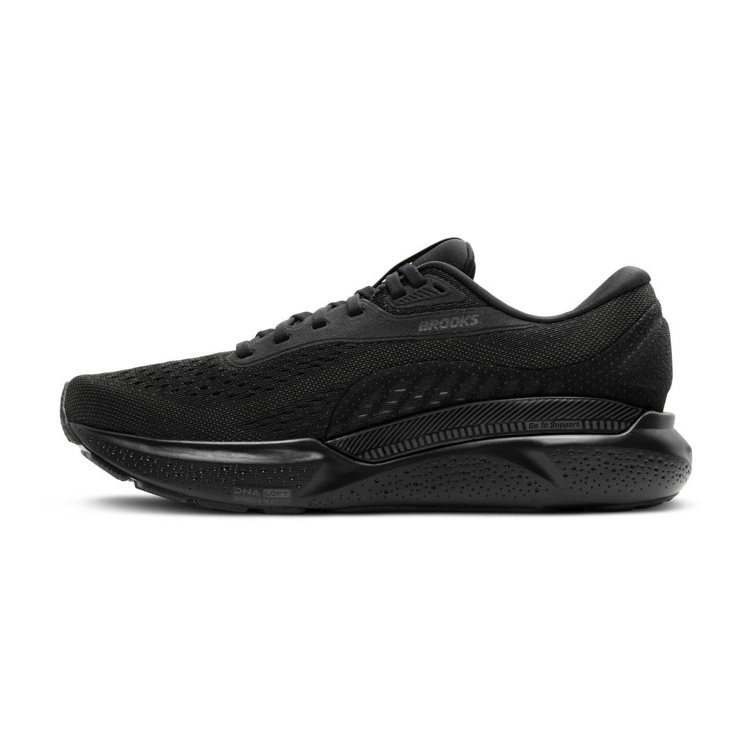 Men's Brooks Adrenaline GTS 24 Color: Black/Black/Ebony (WIDE WIDTH) 4