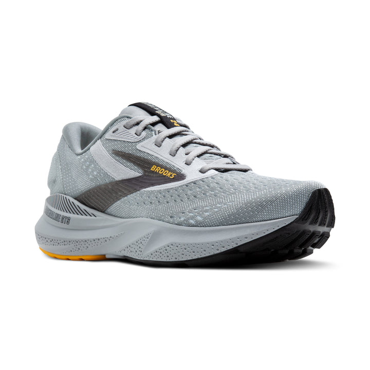 Men's Brooks Adrenaline GTS 24 Color: Alloy/White/Gold (WIDE WIDTH) 