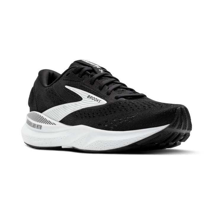 Men's Brooks Adrenaline GTS 24 Color: Black/White (WIDE WIDTH) 1