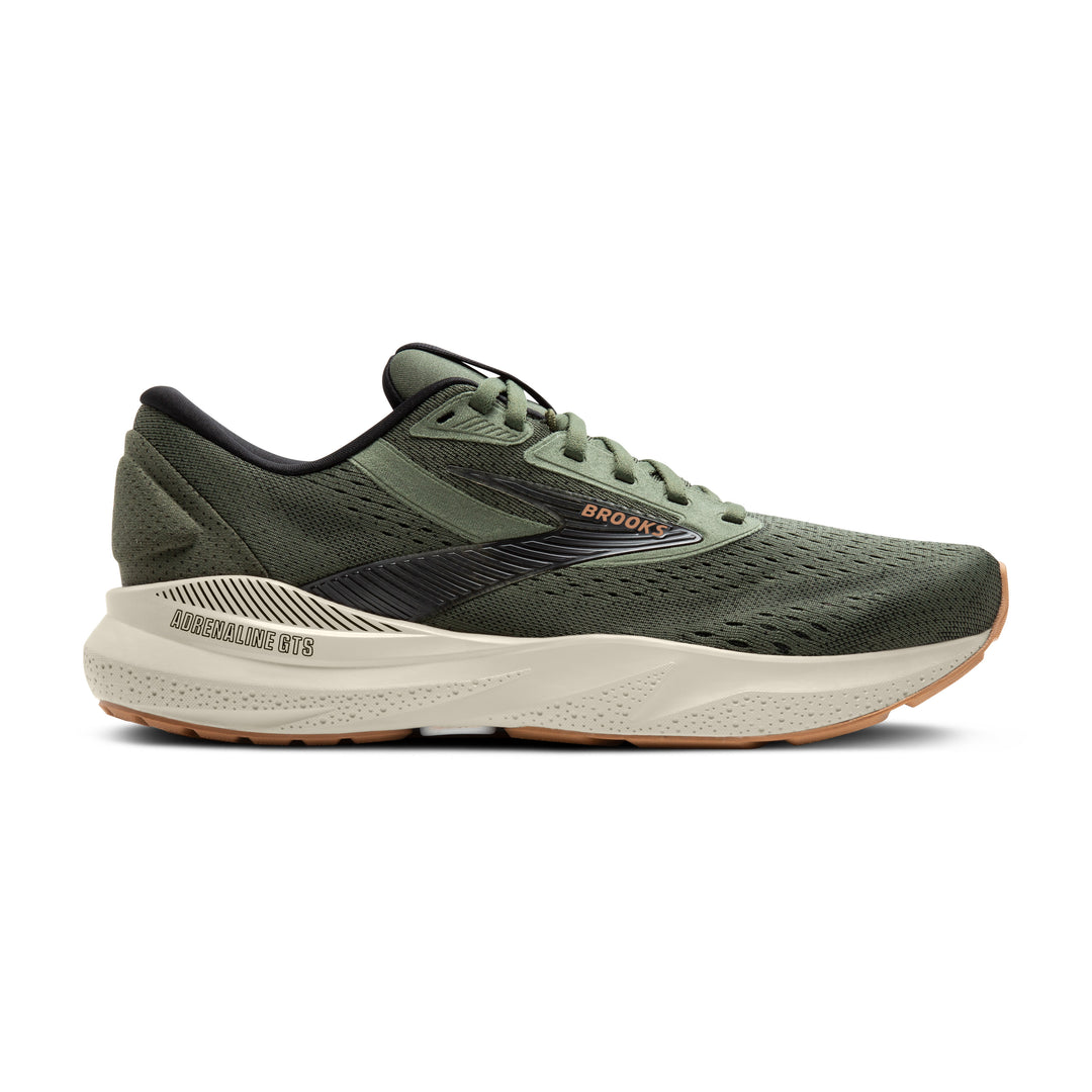 Men's Brooks Adrenaline GTS 24 Color: Thyme/Black/Chateau Grey 2