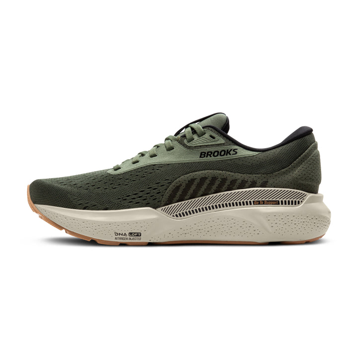 Men's Brooks Adrenaline GTS 24 Color: Thyme/Black/Chateau Grey 6