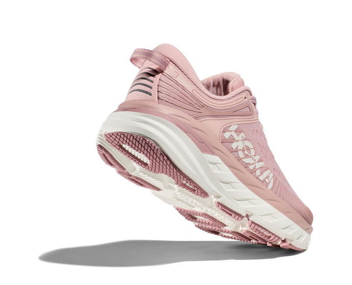 Women's Hoka Bondi 7 Color: Peach Whip / White (WIDE WIDTH) 5